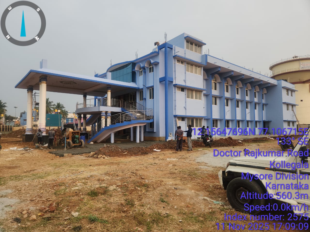 Kollegala Ambedkar Bhavan work temporarily suspended: Locked K.R. I.D.L. officer