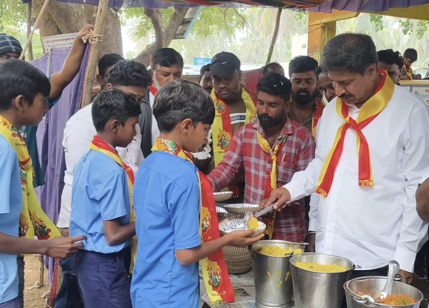 Kollegala: Kannada Rajyotsava celebration in Sattegala